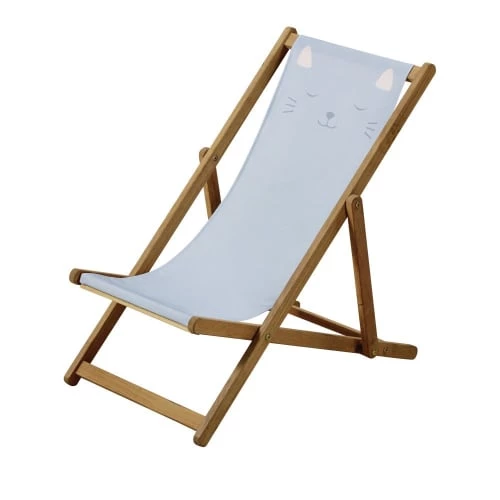 Maisons Du Monde Bains De Soleil Et Chaises Longues Chilienne Enfant En Acacia Massif Et Toile Grise Imprimé Chat 3 Maisons Du Monde Bains De Soleil Et Chaises Longues Chilienne Enfant En Acacia Massif Et Toile Grise Imprimé Chat