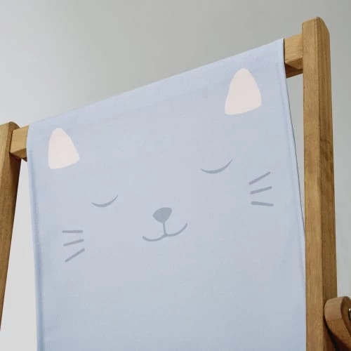 Maisons Du Monde Bains De Soleil Et Chaises Longues Chilienne Enfant En Acacia Massif Et Toile Grise Imprimé Chat 5 Maisons Du Monde Bains De Soleil Et Chaises Longues Chilienne Enfant En Acacia Massif Et Toile Grise Imprimé Chat – Image 3