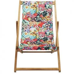 Vent De Bohème Bains De Soleil Et Chaises Longues Chilienne Pliante En Acacia Et Imprimé Design Fleuri 8 Vent De Bohème Bains De Soleil Et Chaises Longues Chilienne Pliante En Acacia Et Imprimé Design Fleuri -Fauteuils de jardin Soldes Boutique chilienne pliante en acacia et imprime design fleuri 2