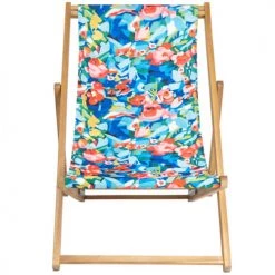 Vent De Bohème Bains De Soleil Et Chaises Longues Chilienne Pliante En Acacia Et Imprimé Fleuri 9 Vent De Bohème Bains De Soleil Et Chaises Longues Chilienne Pliante En Acacia Et Imprimé Fleuri -Fauteuils de jardin Soldes Boutique chilienne pliante en acacia et imprime fleuri 8