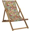 Vent De Bohème Bains De Soleil Et Chaises Longues Chilienne Pliante En Acacia Et Imprimé Fleuri Doré 1 Vent De Bohème Bains De Soleil Et Chaises Longues Chilienne Pliante En Acacia Et Imprimé Fleuri Doré -Fauteuils de jardin Soldes Boutique chilienne pliante en acacia et imprime fleuri dore