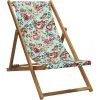 Vent De Bohème Bains De Soleil Et Chaises Longues Chilienne Pliante En Acacia Et Imprimé Fleuri Graphique 1 Vent De Bohème Bains De Soleil Et Chaises Longues Chilienne Pliante En Acacia Et Imprimé Fleuri Graphique -Fauteuils de jardin Soldes Boutique chilienne pliante en acacia et imprime fleuri graphique 2