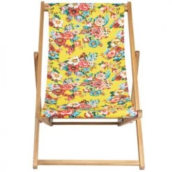 Vent De Bohème Bains De Soleil Et Chaises Longues Chilienne Pliante En Acacia Et Imprimé Fleuri Jaune 11 Vent De Bohème Bains De Soleil Et Chaises Longues Chilienne Pliante En Acacia Et Imprimé Fleuri Jaune -Fauteuils de jardin Soldes Boutique chilienne pliante en acacia et imprime fleuri jaune 3