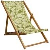 Vent De Bohème Bains De Soleil Et Chaises Longues Chilienne Pliante En Acacia Et Imprimé Fleuri Kaki 2 Vent De Bohème Bains De Soleil Et Chaises Longues Chilienne Pliante En Acacia Et Imprimé Fleuri Kaki -Fauteuils de jardin Soldes Boutique chilienne pliante en acacia et imprime fleuri kaki
