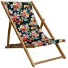 Vent De Bohème Bains De Soleil Et Chaises Longues Chilienne Pliante En Acacia Et Imprimé Fleuri Nuit 2 Vent De Bohème Bains De Soleil Et Chaises Longues Chilienne Pliante En Acacia Et Imprimé Fleuri Nuit -Fauteuils de jardin Soldes Boutique chilienne pliante en acacia et imprime fleuri nuit 1