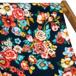 Vent De Bohème Bains De Soleil Et Chaises Longues Chilienne Pliante En Acacia Et Imprimé Fleuri Nuit 10 Vent De Bohème Bains De Soleil Et Chaises Longues Chilienne Pliante En Acacia Et Imprimé Fleuri Nuit -Fauteuils de jardin Soldes Boutique chilienne pliante en acacia et imprime fleuri nuit 3