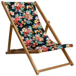 Vent De Bohème Bains De Soleil Et Chaises Longues Chilienne Pliante En Acacia Et Imprimé Fleuri Nuit 13 Vent De Bohème Bains De Soleil Et Chaises Longues Chilienne Pliante En Acacia Et Imprimé Fleuri Nuit -Fauteuils de jardin Soldes Boutique chilienne pliante en acacia et imprime fleuri nuit 5