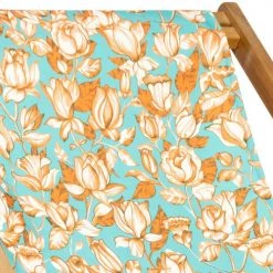 Vent De Bohème Bains De Soleil Et Chaises Longues Chilienne Pliante En Acacia Et Imprimé Fleuri Orange 10 Vent De Bohème Bains De Soleil Et Chaises Longues Chilienne Pliante En Acacia Et Imprimé Fleuri Orange -Fauteuils de jardin Soldes Boutique chilienne pliante en acacia et imprime fleuri orange 6