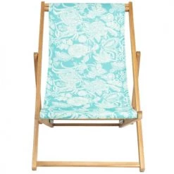 Vent De Bohème Bains De Soleil Et Chaises Longues Chilienne Pliante En Acacia Et Imprimé Fleuri Turquoise 10 Vent De Bohème Bains De Soleil Et Chaises Longues Chilienne Pliante En Acacia Et Imprimé Fleuri Turquoise -Fauteuils de jardin Soldes Boutique chilienne pliante en acacia et imprime fleuri turquoise 20