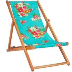 Vent De Bohème Bains De Soleil Et Chaises Longues Chilienne Pliante En Acacia Et Imprimé Fleuri Pêche 12 Vent De Bohème Bains De Soleil Et Chaises Longues Chilienne Pliante En Acacia Et Imprimé Fleuri Pêche -Fauteuils de jardin Soldes Boutique chilienne pliante en acacia et imprime fleuri turquoise 31