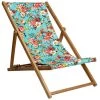 Vent De Bohème Bains De Soleil Et Chaises Longues Chilienne Pliante En Acacia Et Imprimé Fleuri Turquoise 2 Vent De Bohème Bains De Soleil Et Chaises Longues Chilienne Pliante En Acacia Et Imprimé Fleuri Turquoise -Fauteuils de jardin Soldes Boutique chilienne pliante en acacia et imprime fleuri turquoise 9