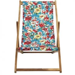Vent De Bohème Bains De Soleil Et Chaises Longues Chilienne Pliante En Acacia Et Imprimé Fleuri Vert 10 Vent De Bohème Bains De Soleil Et Chaises Longues Chilienne Pliante En Acacia Et Imprimé Fleuri Vert -Fauteuils de jardin Soldes Boutique chilienne pliante en acacia et imprime fleuri vert 12
