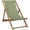 Vent De Bohème Bains De Soleil Et Chaises Longues Chilienne Pliante En Acacia Et Imprimé Graphique Doré -Fauteuils de jardin Soldes Boutique chilienne pliante en acacia et imprime graphique dore