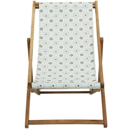 Vent De Bohème Bains De Soleil Et Chaises Longues Chilienne Pliante En Acacia Et Imprimé Graphique Graphique 5 Vent De Bohème Bains De Soleil Et Chaises Longues Chilienne Pliante En Acacia Et Imprimé Graphique Graphique – Image 3