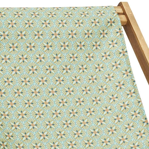 Vent De Bohème Bains De Soleil Et Chaises Longues Chilienne Pliante En Acacia Et Imprimé Graphique Graphique 4 Vent De Bohème Bains De Soleil Et Chaises Longues Chilienne Pliante En Acacia Et Imprimé Graphique Graphique – Image 2