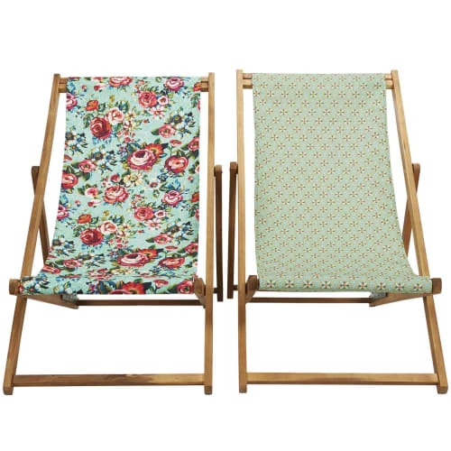Vent De Bohème Bains De Soleil Et Chaises Longues Chilienne Pliante En Acacia Et Imprimé Graphique Graphique 5 Vent De Bohème Bains De Soleil Et Chaises Longues Chilienne Pliante En Acacia Et Imprimé Graphique Graphique – Image 3