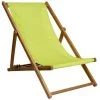 Vent De Bohème Bains De Soleil Et Chaises Longues Chilienne Pliante En Acacia Et Imprimé Graphique Jaune -Fauteuils de jardin Soldes Boutique chilienne pliante en acacia et imprime graphique jaune 1