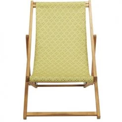 Vent De Bohème Bains De Soleil Et Chaises Longues Chilienne Pliante En Acacia Et Imprimé Graphique Jaune 8 Vent De Bohème Bains De Soleil Et Chaises Longues Chilienne Pliante En Acacia Et Imprimé Graphique Jaune -Fauteuils de jardin Soldes Boutique chilienne pliante en acacia et imprime graphique jaune 13