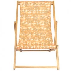 Vent De Bohème Bains De Soleil Et Chaises Longues Chilienne Pliante En Acacia Et Imprimé Graphique Orange 10 Vent De Bohème Bains De Soleil Et Chaises Longues Chilienne Pliante En Acacia Et Imprimé Graphique Orange -Fauteuils de jardin Soldes Boutique chilienne pliante en acacia et imprime graphique orange 6
