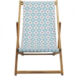Vent De Bohème Bains De Soleil Et Chaises Longues Chilienne Pliante En Acacia Et Imprimé Graphique Vert 10 Vent De Bohème Bains De Soleil Et Chaises Longues Chilienne Pliante En Acacia Et Imprimé Graphique Vert -Fauteuils de jardin Soldes Boutique chilienne pliante en acacia et imprime graphique vert 11