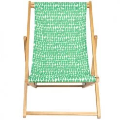 Vent De Bohème Bains De Soleil Et Chaises Longues Chilienne Pliante En Acacia Et Imprimé Graphique Vert 11 Vent De Bohème Bains De Soleil Et Chaises Longues Chilienne Pliante En Acacia Et Imprimé Graphique Vert -Fauteuils de jardin Soldes Boutique chilienne pliante en acacia et imprime graphique vert 3
