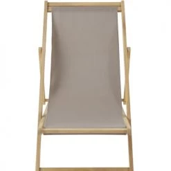 Maisons Du Monde Bains De Soleil Et Chaises Longues Chilienne Pliante Taupe En Acacia Massif -Fauteuils de jardin Soldes Boutique chilienne pliante taupe en acacia massif 1000 2 18 175170 7