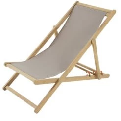 Maisons Du Monde Bains De Soleil Et Chaises Longues Chilienne Pliante Taupe En Acacia Massif -Fauteuils de jardin Soldes Boutique chilienne pliante taupe en acacia massif panama 1000 2 18 175170 6