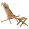 EcoFurn Bains De Soleil Et Chaises Longues Chilienne Scandinave Avec Repose-pieds Aulne -Fauteuils de jardin Soldes Boutique chilienne scandinave avec repose pieds aulne