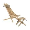 EcoFurn Bains De Soleil Et Chaises Longues Chilienne Scandinave Avec Repose-pieds Mélèze -Fauteuils de jardin Soldes Boutique chilienne scandinave avec repose pieds meleze