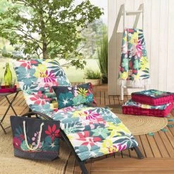 Douceur D'Intérieur Matelas Pour Bain De Soleil Coussin Bain De Soleil Coton 60x180cm -Fauteuils de jardin Soldes Boutique coussin bain de soleil coton 60x180cm 6
