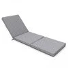 Oviala Matelas Pour Bain De Soleil Coussin Bain De Soleil Polyester Gris 186 X 60 X 5 Cm -Fauteuils de jardin Soldes Boutique coussin bain de soleil polyester gris 186 x 60 x 5 cm