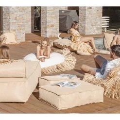MX HOME Fauteuils De Jardin Coussin De Sol Effet Raphia Extérieur M -Fauteuils de jardin Soldes Boutique coussin de sol effet raphia exterieur m 2