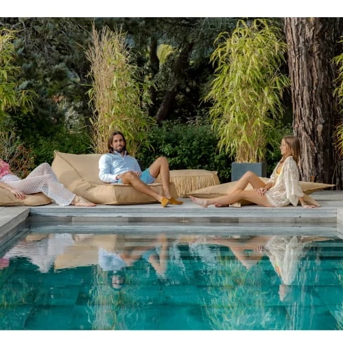 MX HOME Fauteuils De Jardin Coussin De Sol Extérieur Effet Raphia A Frange S 4 MX HOME Fauteuils De Jardin Coussin De Sol Extérieur Effet Raphia A Frange S – Image 2