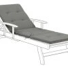 Beliani Matelas Pour Bain De Soleil Coussin De Transat Gris L188cm
