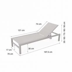 Kerama Bains De Soleil Et Chaises Longues Ensemble De Chaises Longues Droites Et Table Basse De Jardin Marron -Fauteuils de jardin Soldes Boutique ensemble de chaises longues droites et table basse de jardin marron 5