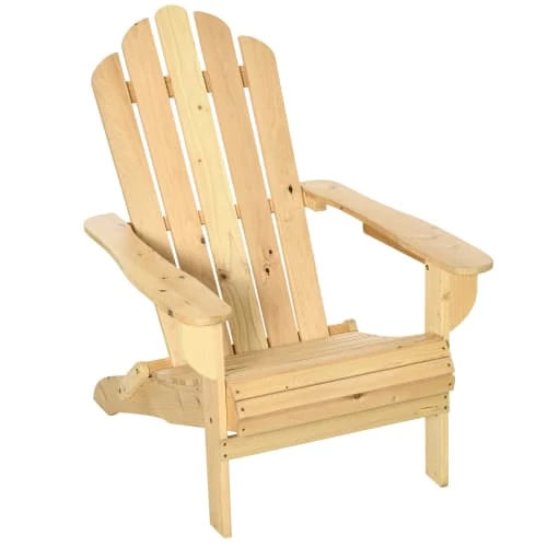 Outsunny Fauteuils De Jardin Fauteuil Adirondack Pliable Bois De Sapin Traité Pré-huilé 3 Outsunny Fauteuils De Jardin Fauteuil Adirondack Pliable Bois De Sapin Traité Pré-huilé