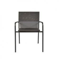 Arcane Chaises De Jardin Fauteuil Aluminium Textilène Gris Anthracite -Fauteuils de jardin Soldes Boutique fauteuil aluminium textilene gris anthracite 10
