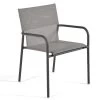 Arcane Chaises De Jardin Fauteuil Aluminium Textilène Gris Anthracite -Fauteuils de jardin Soldes Boutique fauteuil aluminium textilene gris anthracite