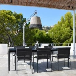 Arcane Chaises De Jardin Fauteuil Aluminium Textilène Gris Anthracite -Fauteuils de jardin Soldes Boutique fauteuil aluminium textilene gris anthracite 11