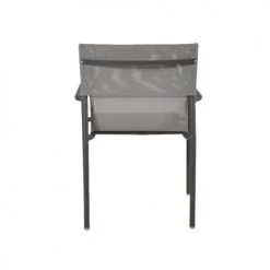 Arcane Chaises De Jardin Fauteuil Aluminium Textilène Gris Anthracite -Fauteuils de jardin Soldes Boutique fauteuil aluminium textilene gris anthracite 3