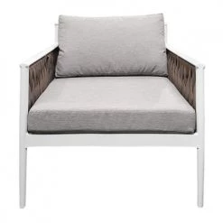 Meubletmoi Fauteuils De Jardin Fauteuil Bas De Jardin Gris Textilène Tressé -Fauteuils de jardin Soldes Boutique fauteuil bas de jardin gris textilene tresse 2