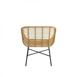 LANADECO Fauteuils De Jardin Fauteuil Bas De Jardin Style Rotin -Fauteuils de jardin Soldes Boutique fauteuil bas de jardin style rotin 4