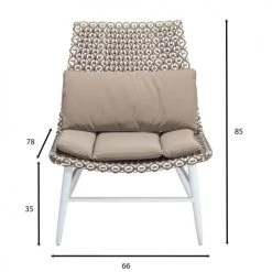 Now’s Home Fauteuils De Jardin Fauteuil Bas Taupe -Fauteuils de jardin Soldes Boutique fauteuil bas taupe 4