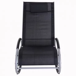 Outsunny Chaises De Jardin Fauteuil Chaise Longue à Bascule Design Contemporain -Fauteuils de jardin Soldes Boutique fauteuil chaise longue a bascule design contemporain 3