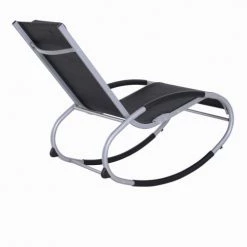 Outsunny Chaises De Jardin Fauteuil Chaise Longue à Bascule Design Contemporain -Fauteuils de jardin Soldes Boutique fauteuil chaise longue a bascule design contemporain 5