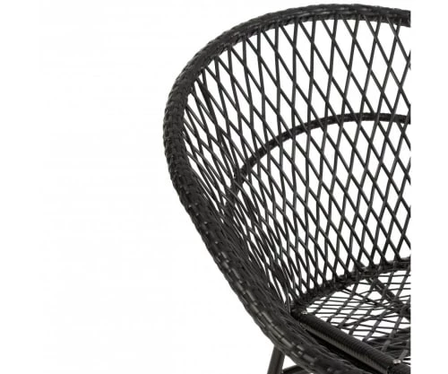 Meubles & Design Fauteuils De Jardin Fauteuil D'extérieur à Bascule En Métal Avec Coussin Noir 8 Meubles & Design Fauteuils De Jardin Fauteuil D'extérieur à Bascule En Métal Avec Coussin Noir – Image 6