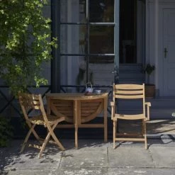 Skagerak Chaises De Jardin Fauteuil D'extérieur Avec Accoudoirs En Bois De Teck -Fauteuils de jardin Soldes Boutique fauteuil d exterieur avec accoudoirs en bois de teck 2