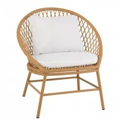 Meubles & Design Fauteuils De Jardin Fauteuil D'extérieur Effet Rotin Avec Coussin Blanc 10 Meubles & Design Fauteuils De Jardin Fauteuil D'extérieur Effet Rotin Avec Coussin Blanc -Fauteuils de jardin Soldes Boutique fauteuil d exterieur effet rotin avec coussin blanc 2