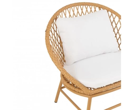 Meubles & Design Fauteuils De Jardin Fauteuil D'extérieur Effet Rotin Avec Coussin Blanc 8 Meubles & Design Fauteuils De Jardin Fauteuil D'extérieur Effet Rotin Avec Coussin Blanc – Image 6