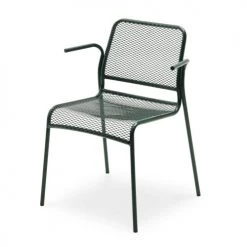 Skagerak Chaises De Jardin Fauteuil D'extérieur En Acier Inoxydable Vert